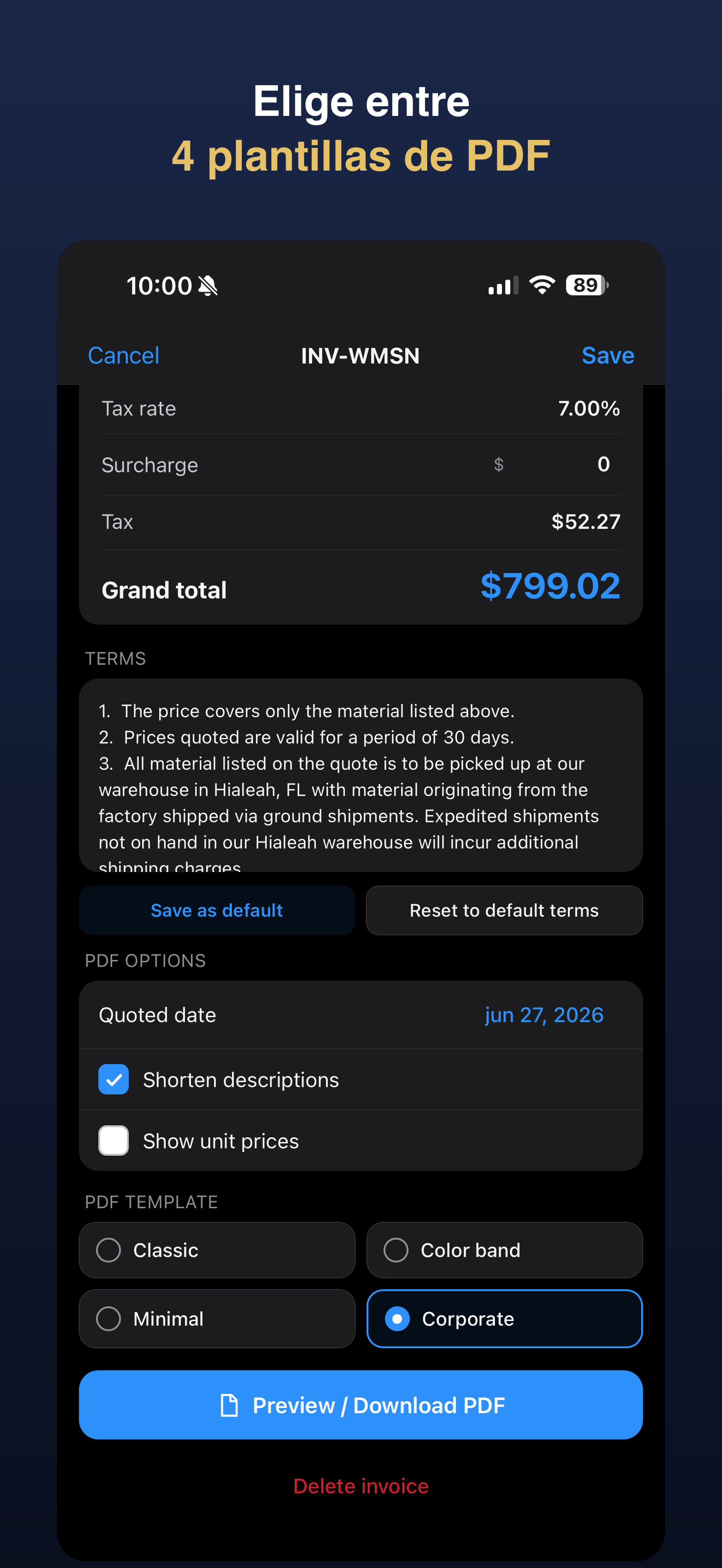 QUOTE-PRO — gestión de clientes